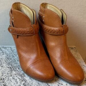 Rag & Bone Brown Leather Ankle Booties, 38.5